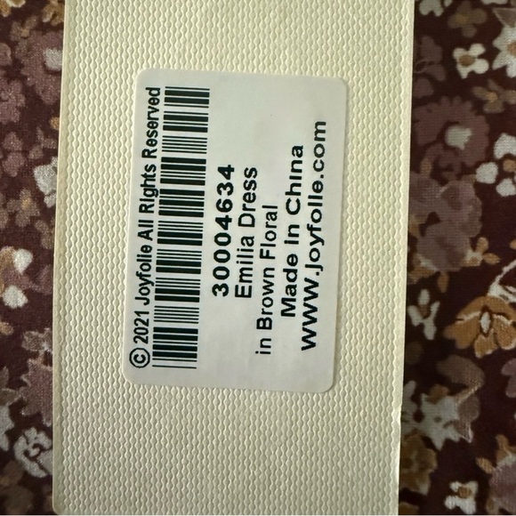 MIA JOY joyfolie Girls brown floral formal dress stretchy NWT - Picture 8 of 8